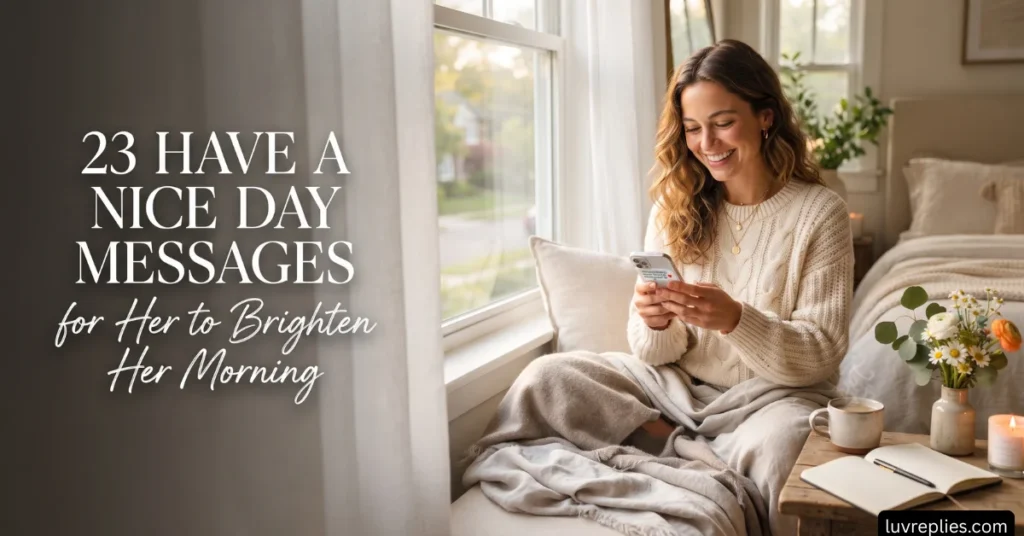 23 Have a Nice Day Messages for Her to Brighten Her Morning