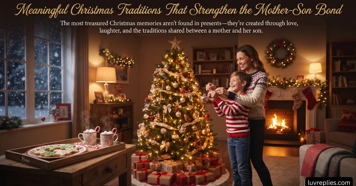 Meaningful Christmas Traditions That Strengthen the Mother-Son Bond