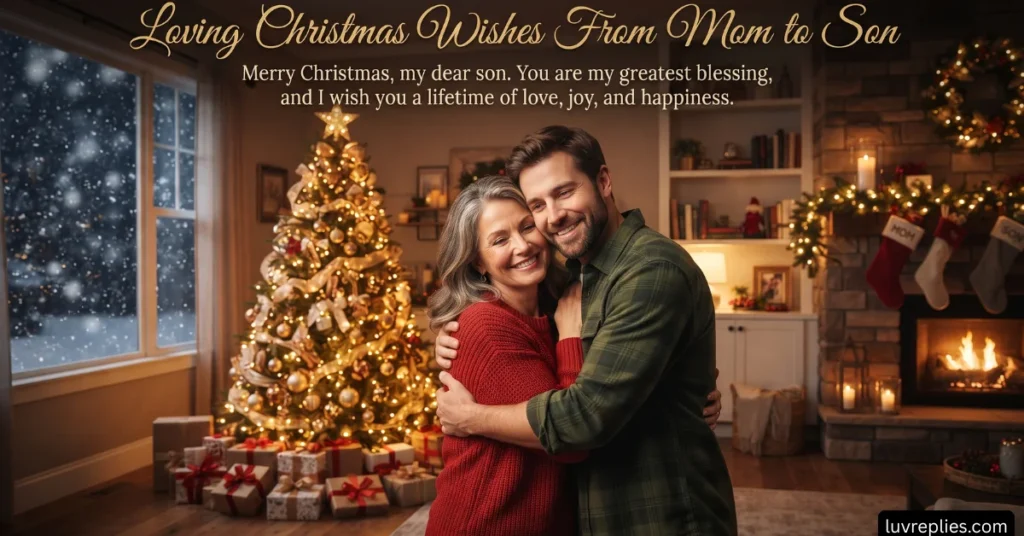 Loving Christmas Wishes From Mom to Son