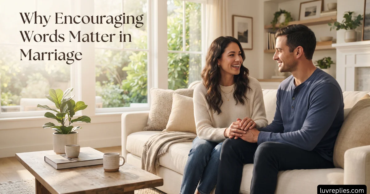 Why Encouraging Words Matter in Marriage