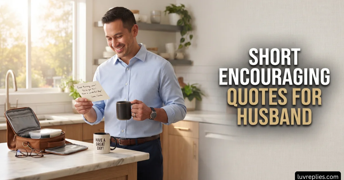 Short Encouraging Quotes for Husband