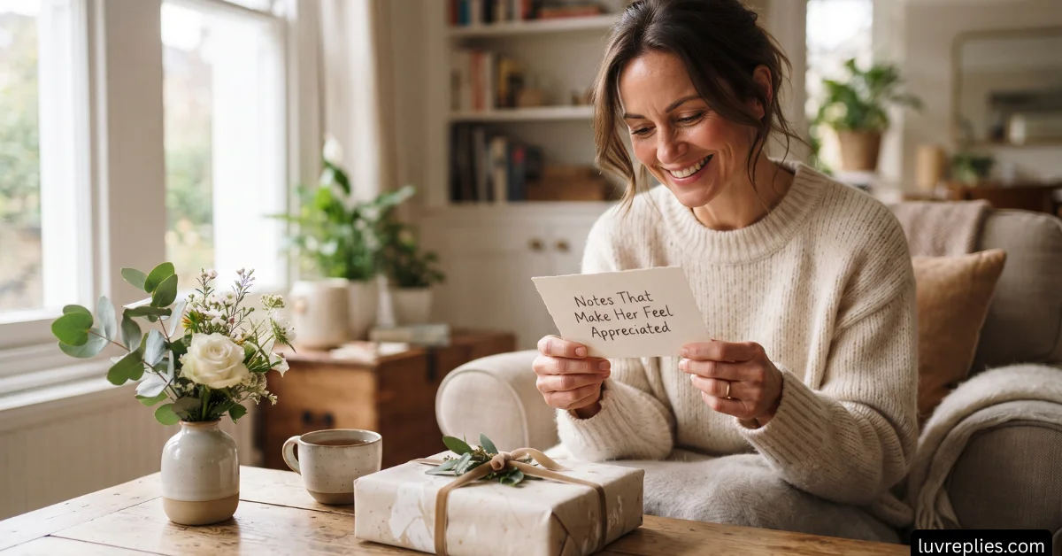 Notes That Make Her Feel Appreciated