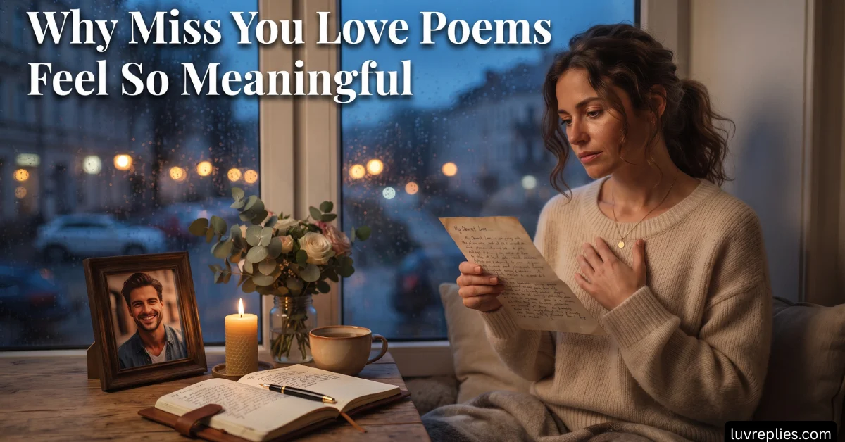 Why Miss You Love Poems Feel So Meaningful