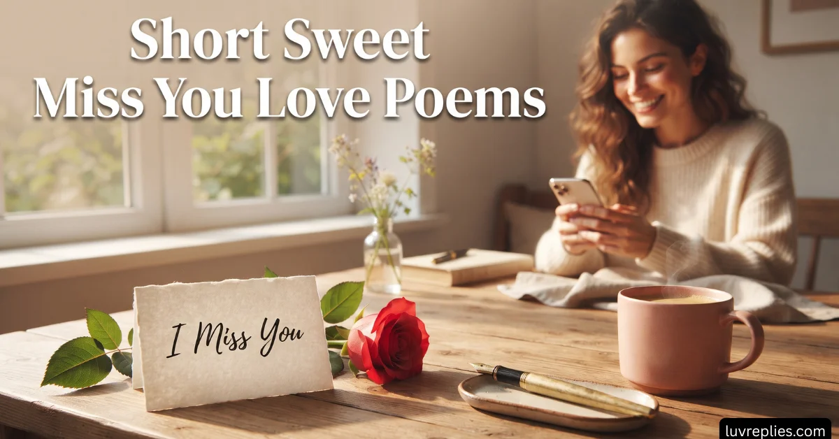 Short Sweet Miss You Love Poems