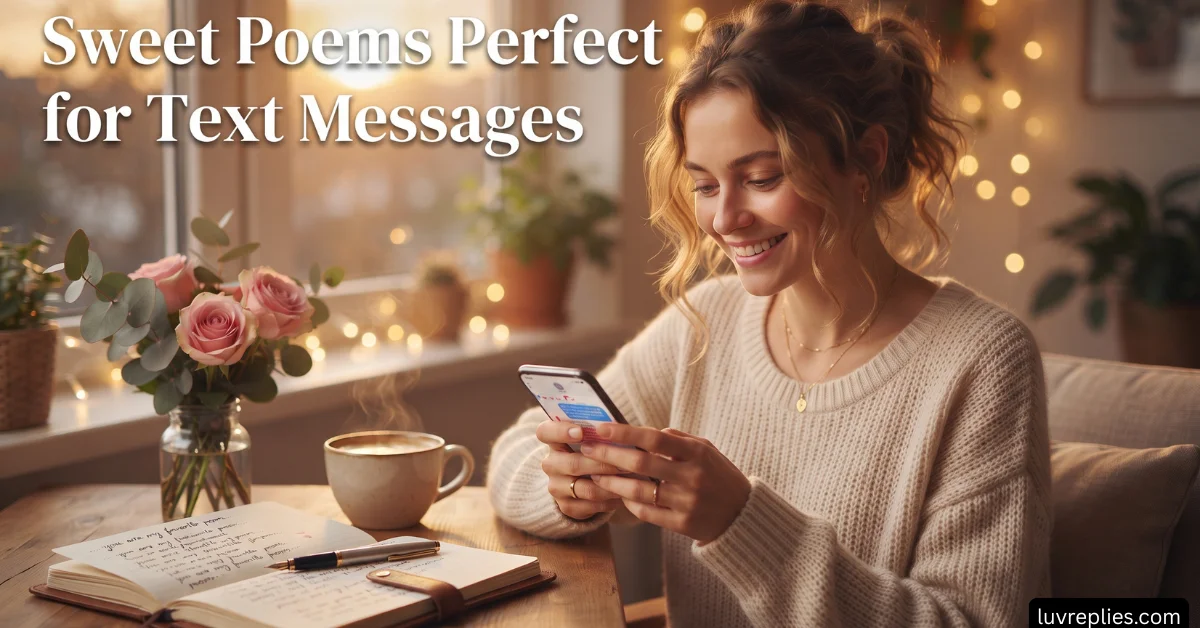 Sweet Poems Perfect for Text Messages