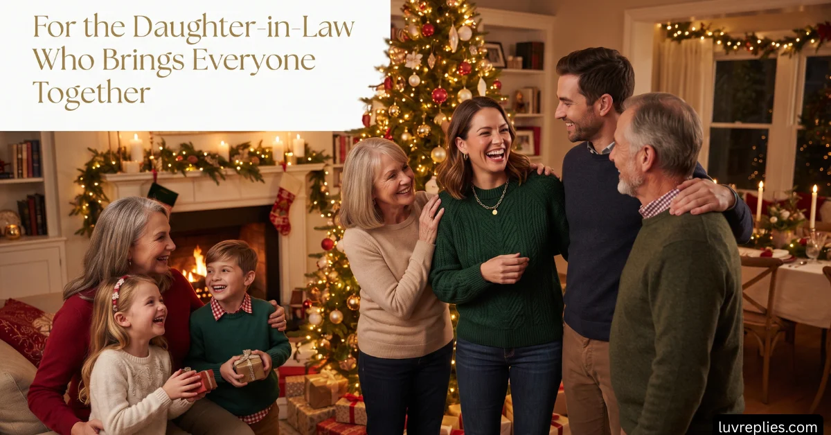 For the Daughter-in-Law Who Brings Everyone Together