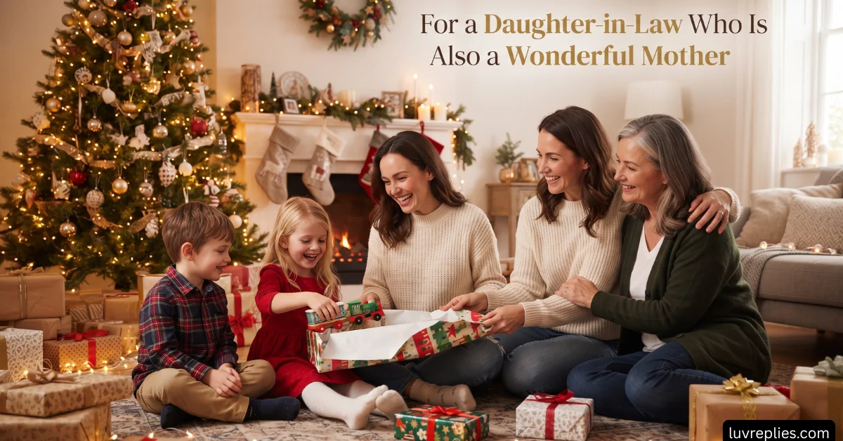 For a Daughter-in-Law Who Is Also a Wonderful Mother