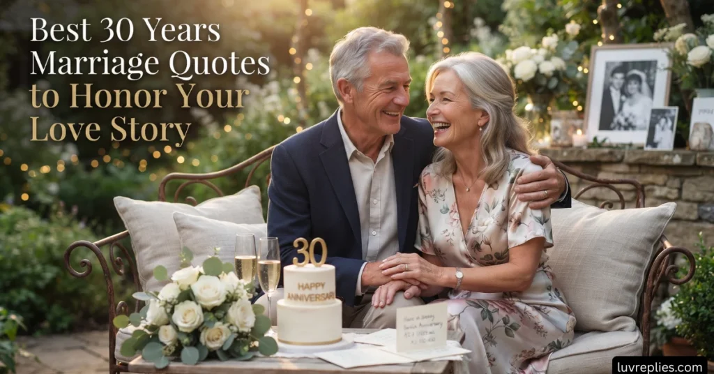 Best 30 Years Marriage Quotes to Honor Your Love Story