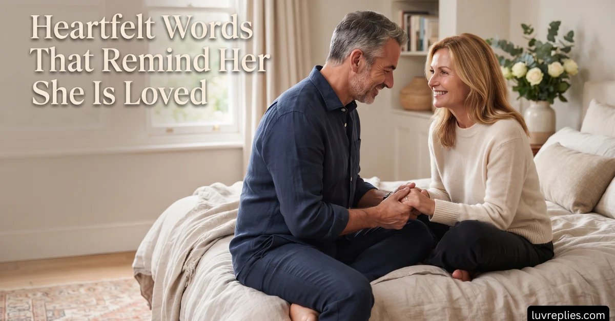 Heartfelt Words That Remind Her She Is Loved