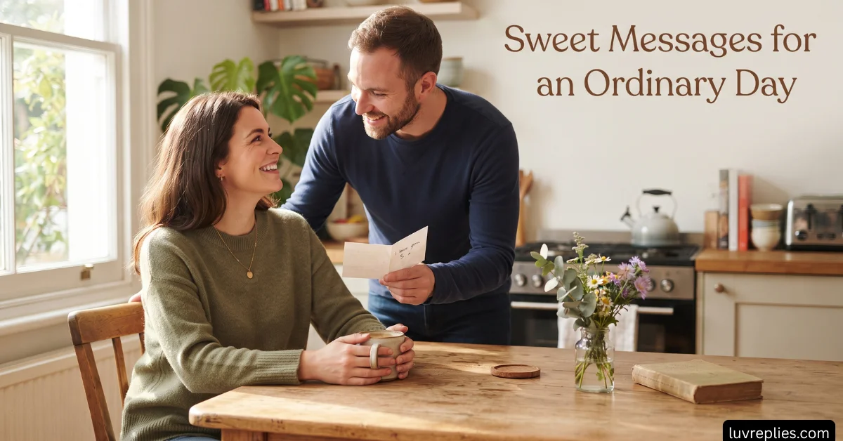 Sweet Messages for an Ordinary Day