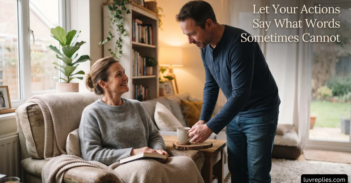 Let Your Actions Say What Words Sometimes Cannot