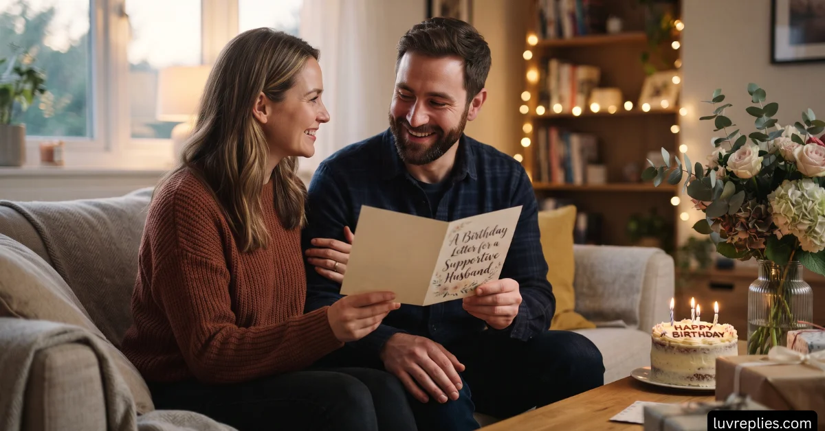 A Birthday Letter for a Supportive Husband