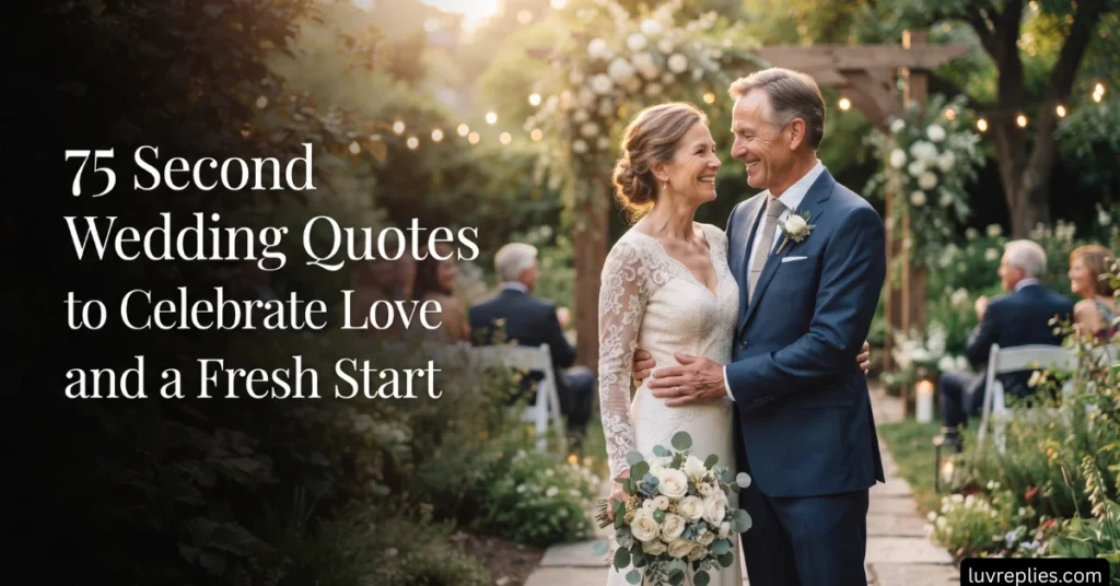 75 Second Wedding Quotes to Celebrate Love and a Fresh Start