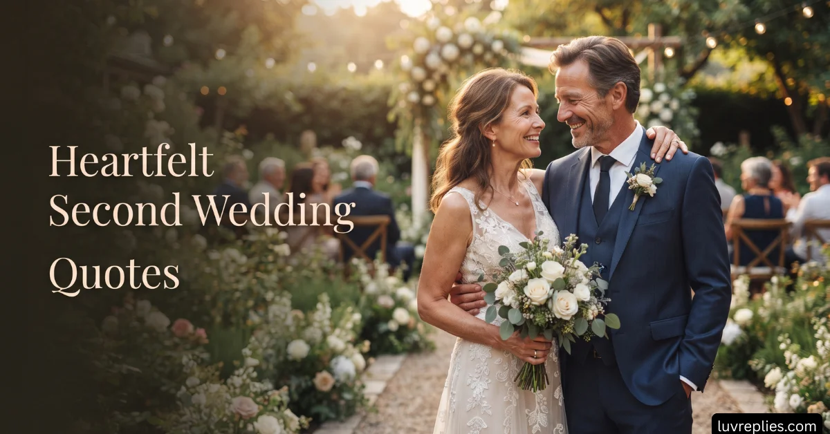 Heartfelt Second Wedding Quotes