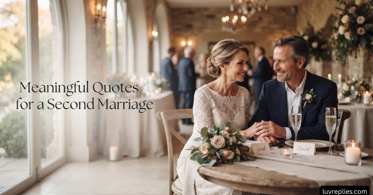 Meaningful Quotes for a Second Marriage